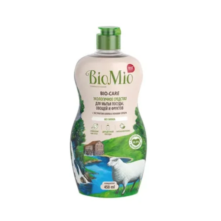 BioMio Средство для мытья посуды, овощей и фруктов Bio-Care без запаха, 450мл