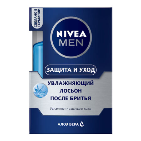 Лосьон после бритья Nivea Men увлажняющий «Защита и уход», 100 мл